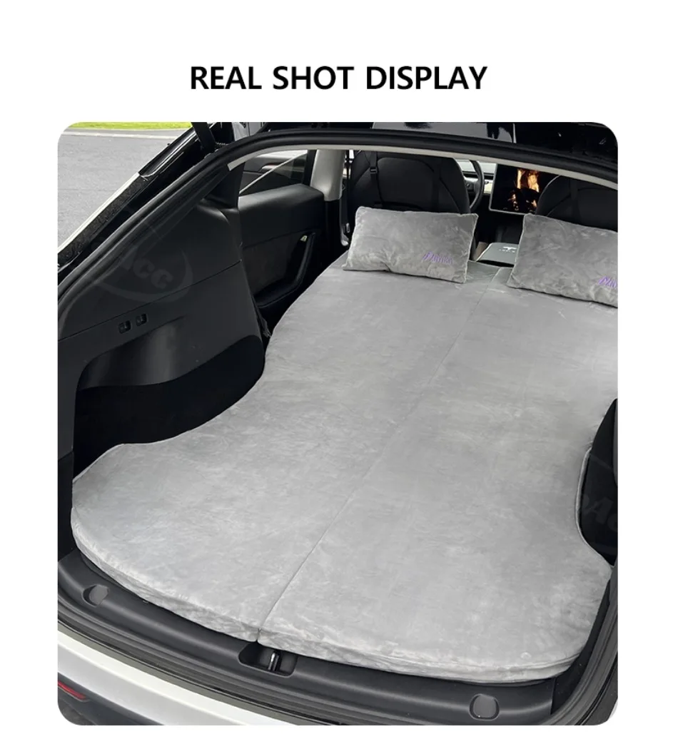 Car Mattress for Camping Trunk Memory Foam Mattress Foldable Memory Foam Car Bed Non-Slip Design for Tesla Model Y 3 2021-2026