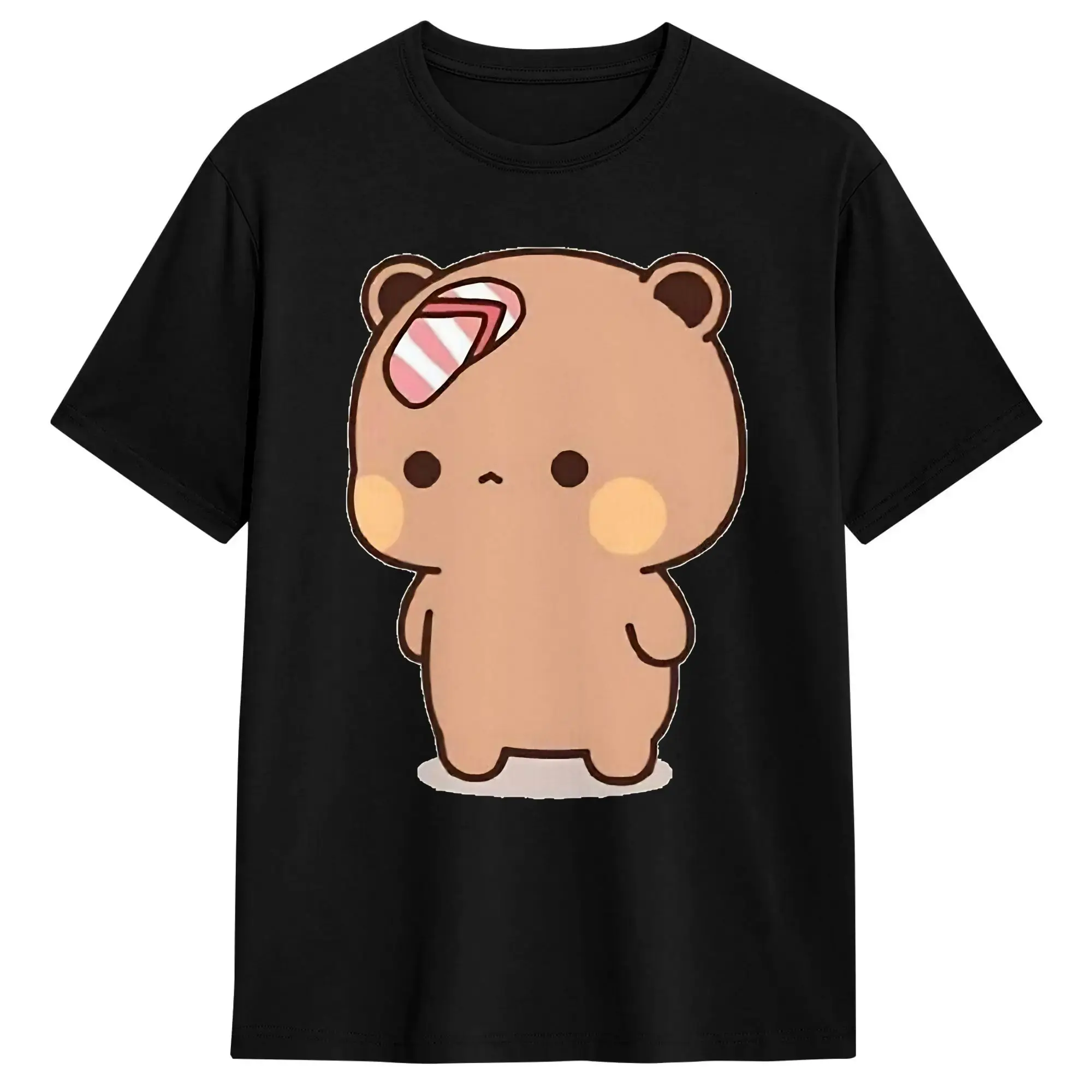 Dudu Was Threw Flip-Flops By Bubu Since He Teases Bubu T Shirts Men's  Cotton T-Shirts Tee Shirt Short Sleeve Clothes Present