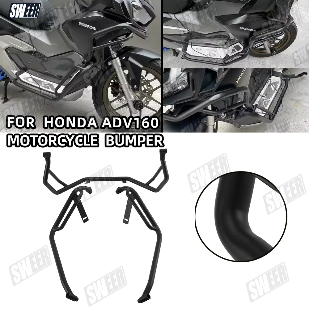 

Motorcycle Metal Anti-Crash Bar Compatible With Honda ADV160 2021-2025 Frame Bumper Protective Bars Modified Accessories