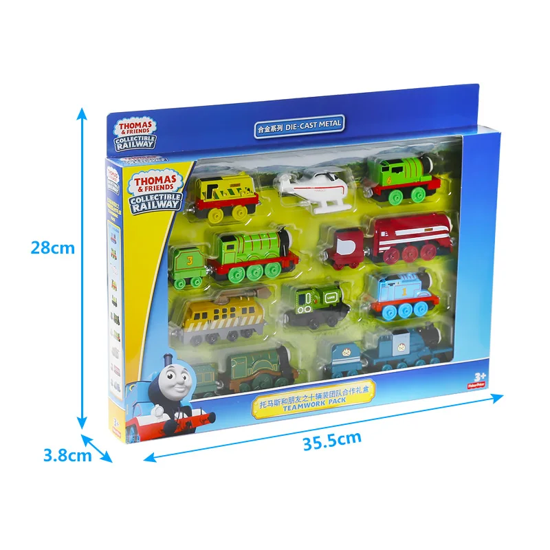 Original Thomas and Friends Trackmaster 10pcs Diecast Plastic Metal Train Set Toys for Children Kids Friendship Birthday Gift