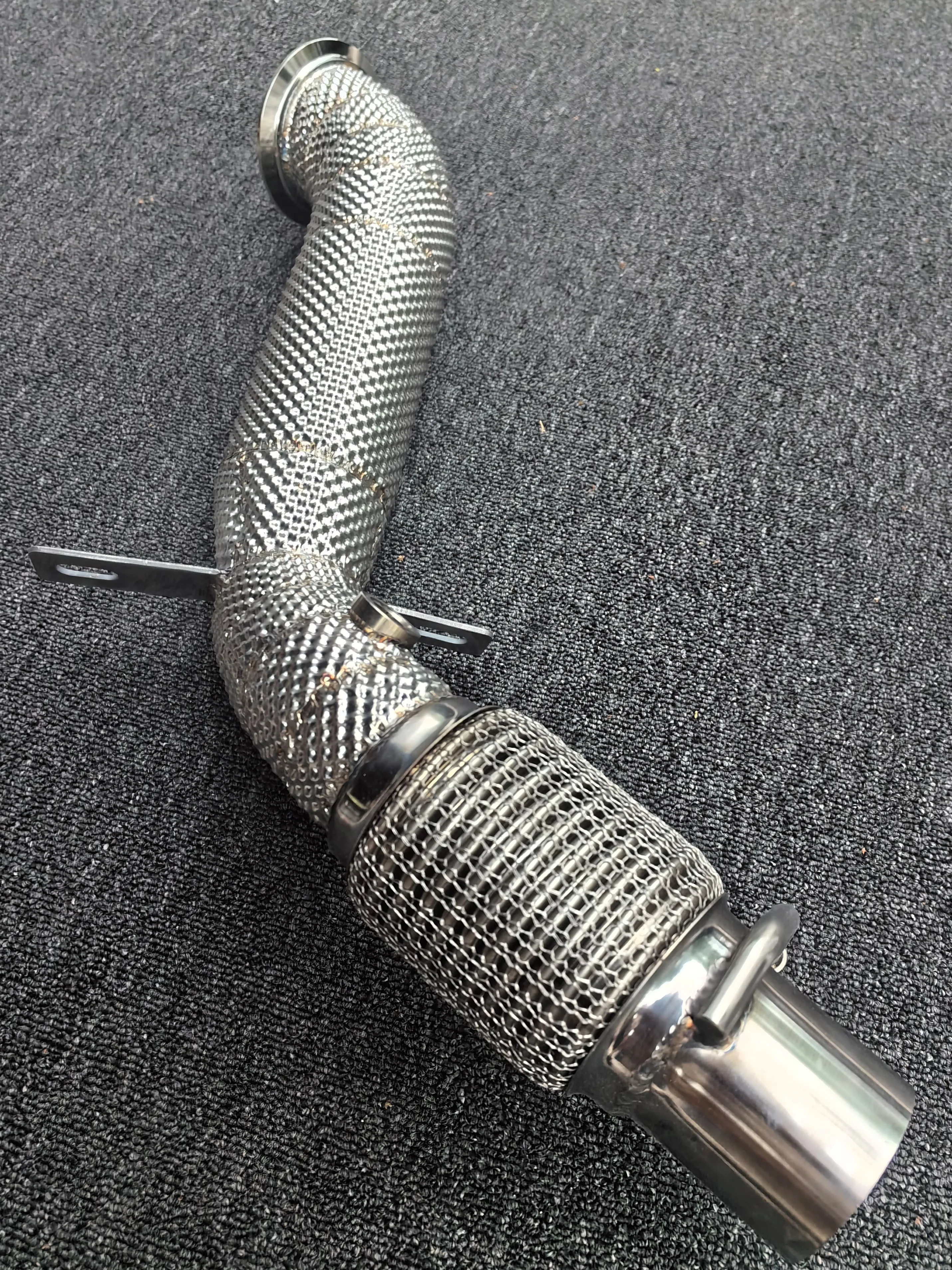 ACE Hochwertiges Auspuffrohr für BMW F30 N13 316 318 118i Edelstahl-Downpipe mit Hitzeschild Tuning Autoteil Auspuff – Detail 10