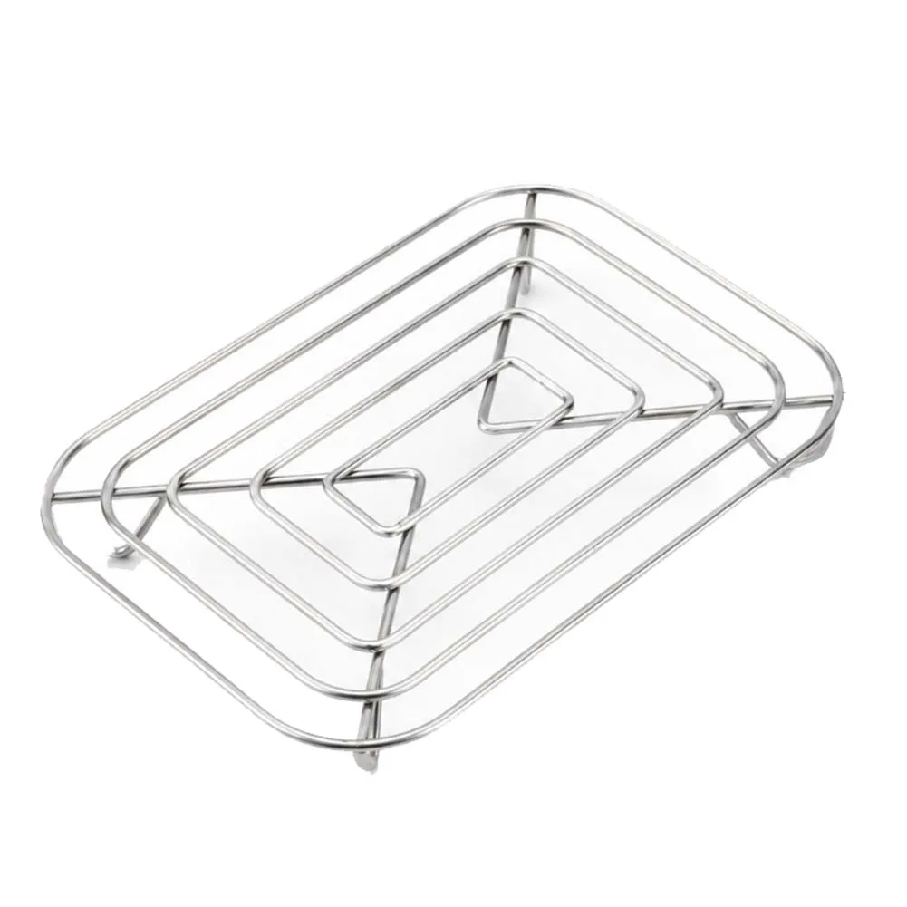 Stainless Steel Air Fryer Crisper Rack Replacement Multi Functional Grill Steamer Rack Easy Clean Dishwasher Safe Oven Use