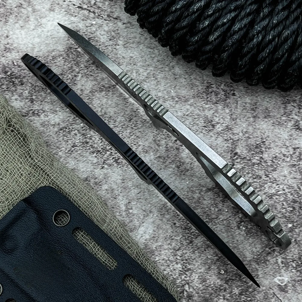 التخييم سكينة سرفايفل 440c مقبض 440c شفرة سكين مستقيم في الهواء الطلق صلابة عالية EDC سكاكين الدفاع عن النفس #5