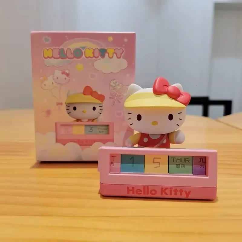 Sanrio Hello Kitty Calendar Anime Office Desktop Decoration Toys Cute Cartoon Bedroom Accessories Kawaii Taiwan Calendar Gift