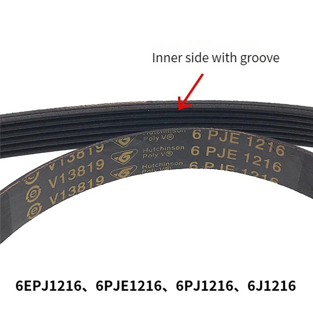 1PC Replacement Belt 6PJE1216 6EPJ1216 6PJ1216 Transmission Belt 0592 For Haier Drum Washing Machine Parts