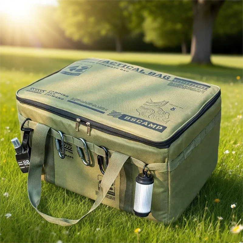 30-42L Tactical Camping Storage Bag Insulated Folding Box