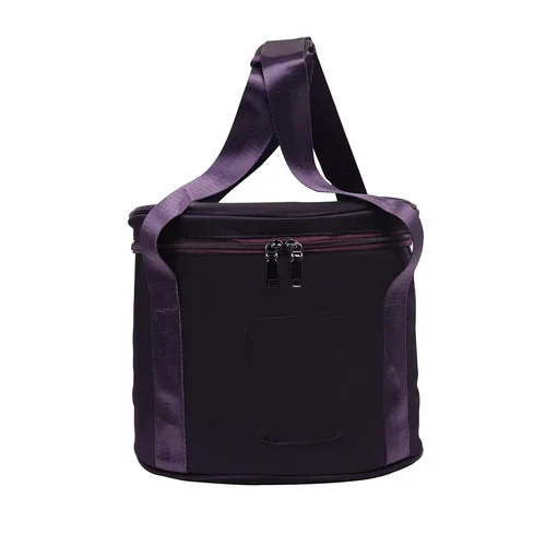 Imagen 2 del producto IRIN-Bolsa de cuenco de cristal de 10 pulgadas, bolso de cuenco tibetano púrpura, estuche portátil para cuencos de cristal, accesorios para instrumentos de percusión