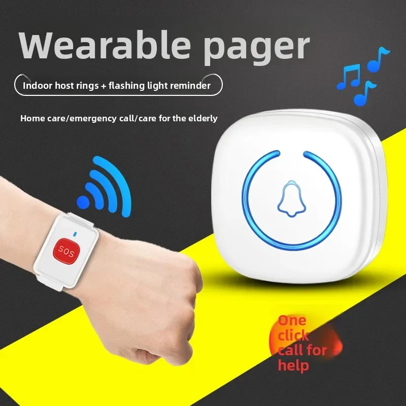 

DurableElderly Pager Wireless Household One-button Emergency Alarm Bedside Pager Remote Control