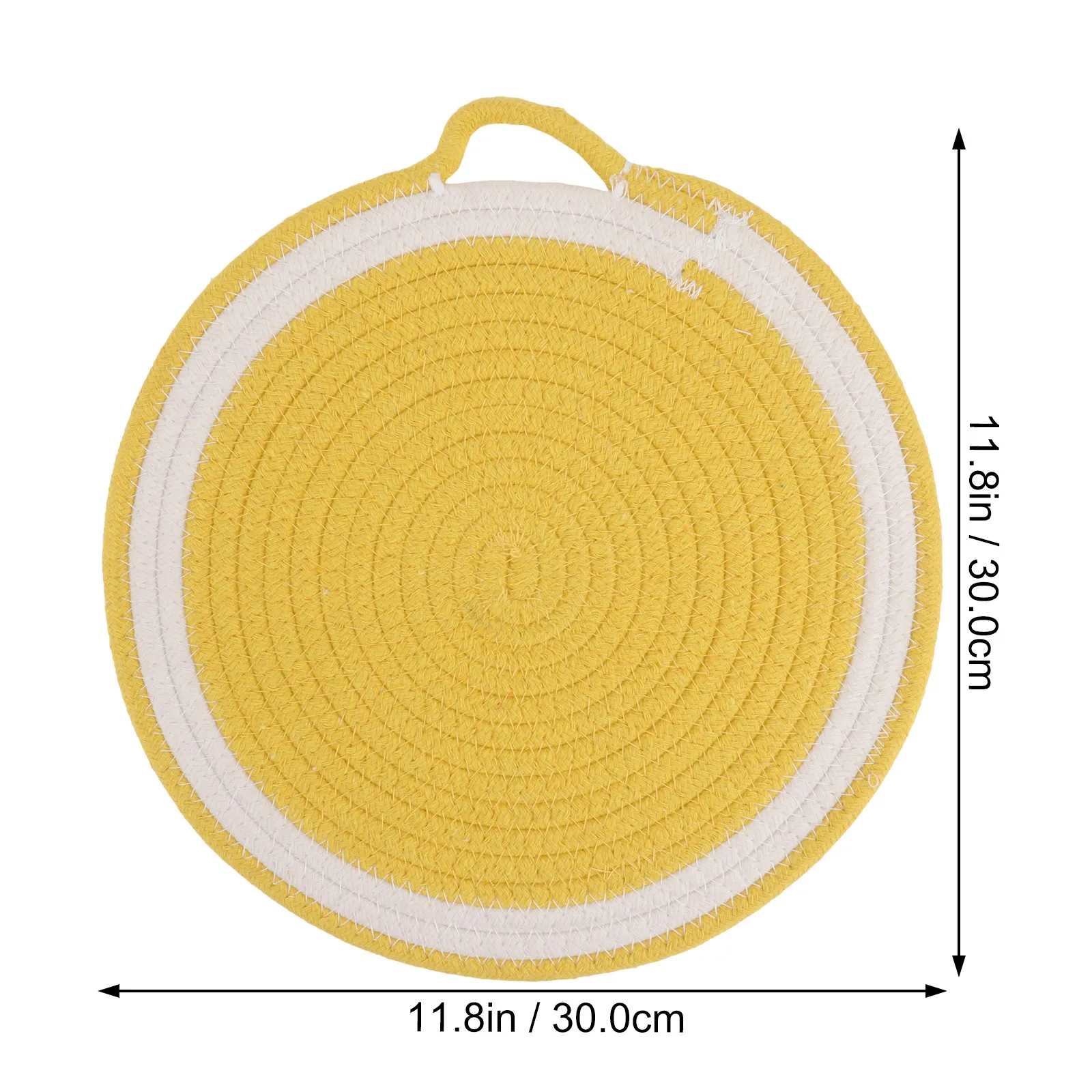 1 قطعة تحديد الموقع المنزلية الفاكهة نمط المنسوجة تصميم القطن حبل الجدول حصيرة ديكور طاولة طعام اكسسوارات الحرارة معزول #6