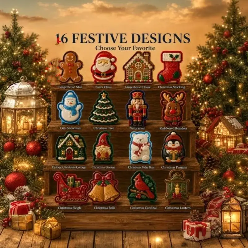Christmas Tabletop Figurines With: Assorted Festive Designs Home Office Xmas Party Desktop Decor