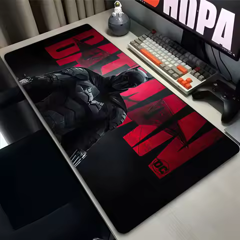 Black Non-slip Table Mat Gaming Accessories B-Batman Anime Mouse Pad Large Mousepad Office Laptop Keyboard Deskpad Rubber Carpet
