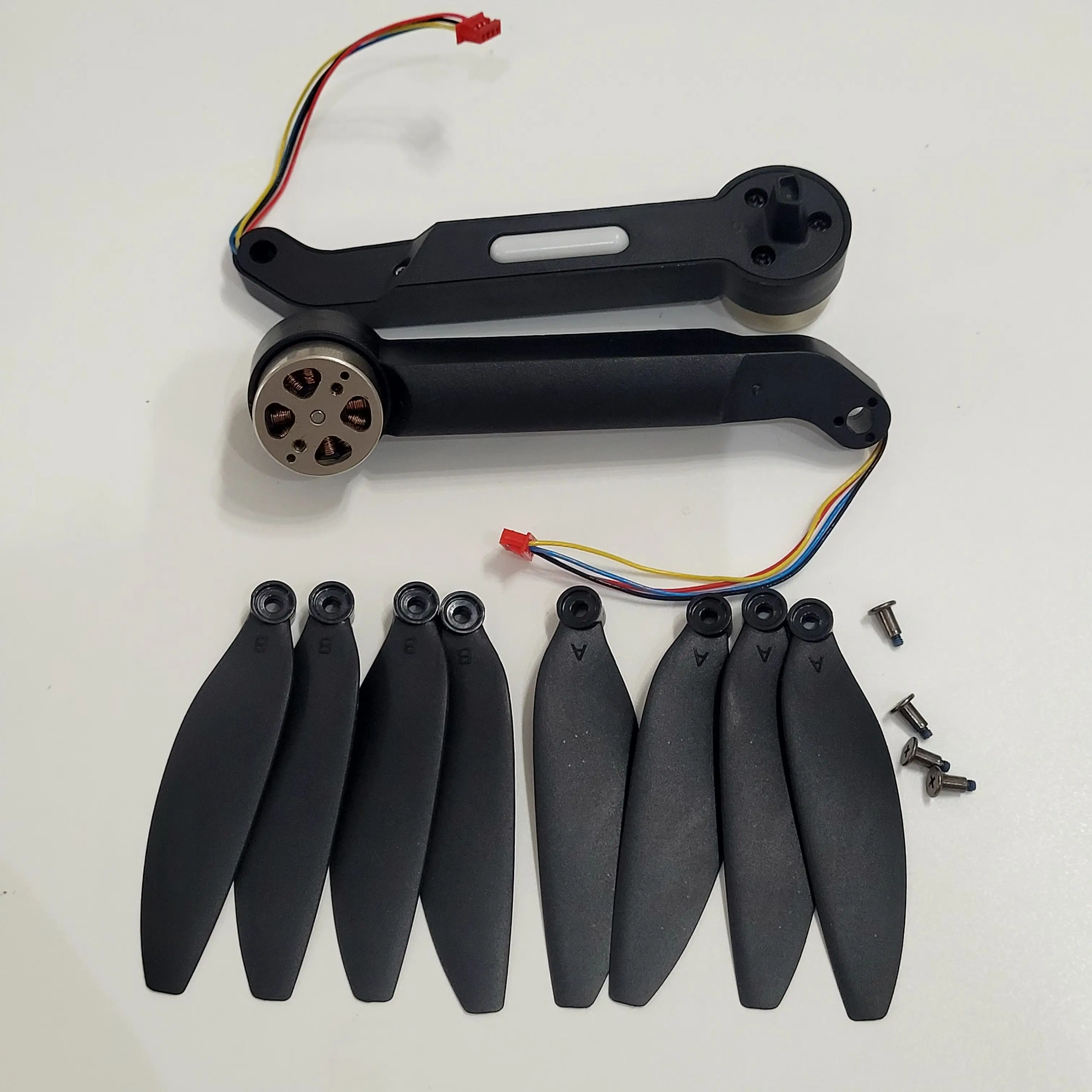 F198 MAX PRO Original Motor Arm with Propller SPare Part Kit for Toy Helicopter F198MAX Arm Blade Accessory