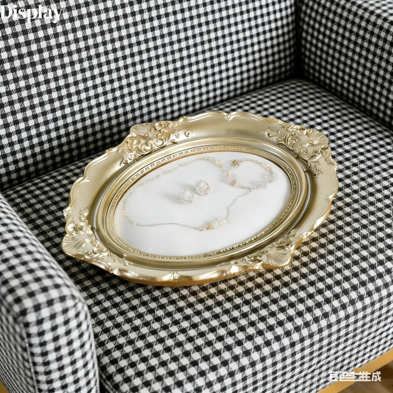 

Vintage European Style Jewelry Display Stand Photo Frame Earring Ring Holder Organizer Showcase Decor Photography Props