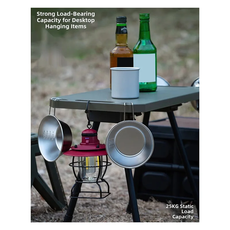 

A23P Adjustable Height Folding Table Foldable Aluminum Alloy Outdoor Camping Table Picnic Desk Gear For Beach For Camping