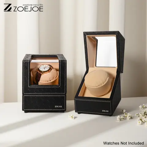 Automatic Watch Winder Box 4 Modes Single Watch Winder for Automatic Watches Winding Case Fit Men's and Women's Watches