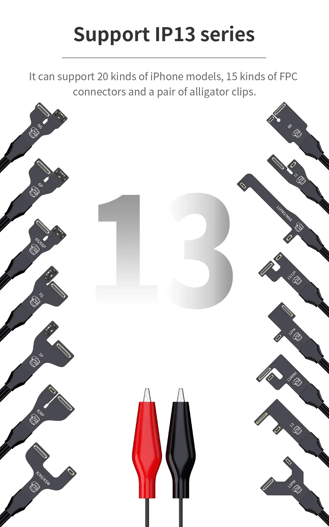 Cavo di avvio meccanico Power Pro Max con pulsante per IPhone 6-13pro Max riparazione del telefono veloce pulsante a un pulsante Power on CABLE Tools