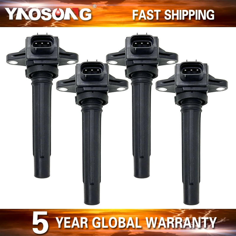 

4 шт. катушка зажигания для Yamaha WaveRunner VX FX Cruiser LTD HO SHO SVHO H6T11272 6S5-82310-00-00