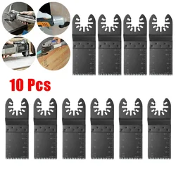 10Pcs Japanese Tooth Wood Oscillating Saw Blade Multitool Quick Release For Cutting Wood Plastic Drywall Open Hole Power Tool