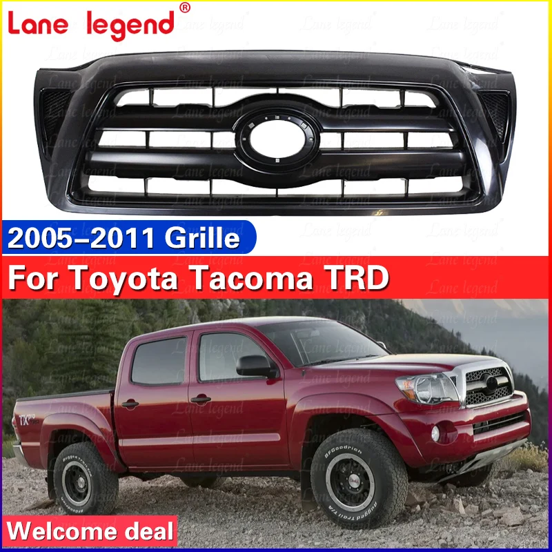 Car Front Bumper Grille Trim for TOYOTA TACOMA 2005-2011 car auto Racing grills Car Accessory Front Bumper Grille Centre Panel