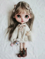 Winter lady style clothes blythe doll outfit  sweater 1/6 30cm(Fit for Pullip,Ob22/24/26, Licca)