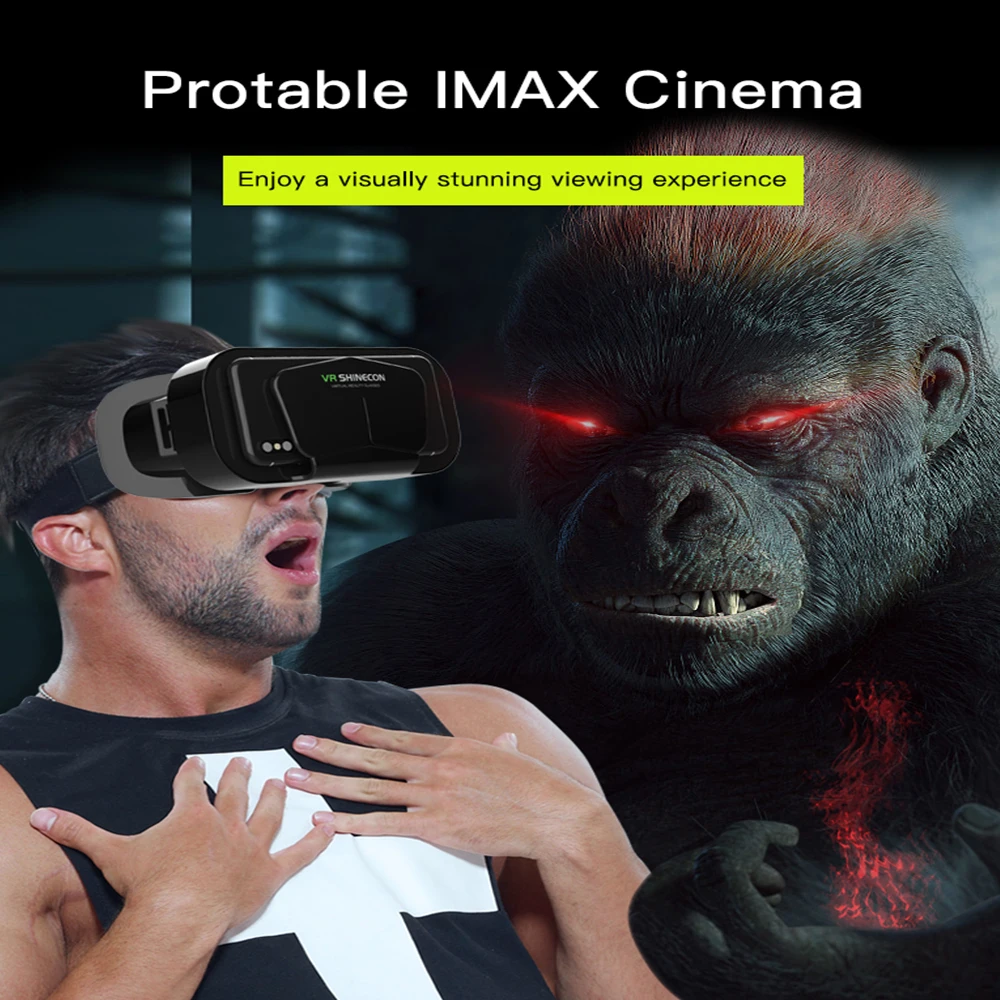 New 3D VR  Smart Virtual Reality Gaming Glasses Headset Compatible With iPhone and Android Phone G10 Metaverse VR Headset - Image 3