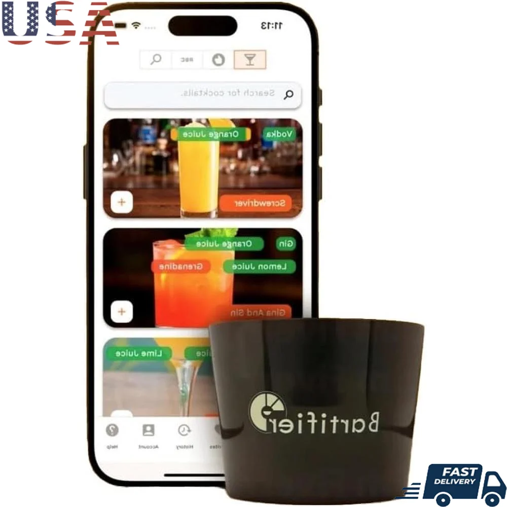 App Driven Portable Drink Maker 380 Cocktails 100 Mocktails Home Bar Kit Personalized Mixing Experience