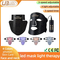 Led Mask 4Colors 240Lamp Beads Silicone Material Infrared Liht Therapy Infared Therapy For Face and Neck Red Light Therapy