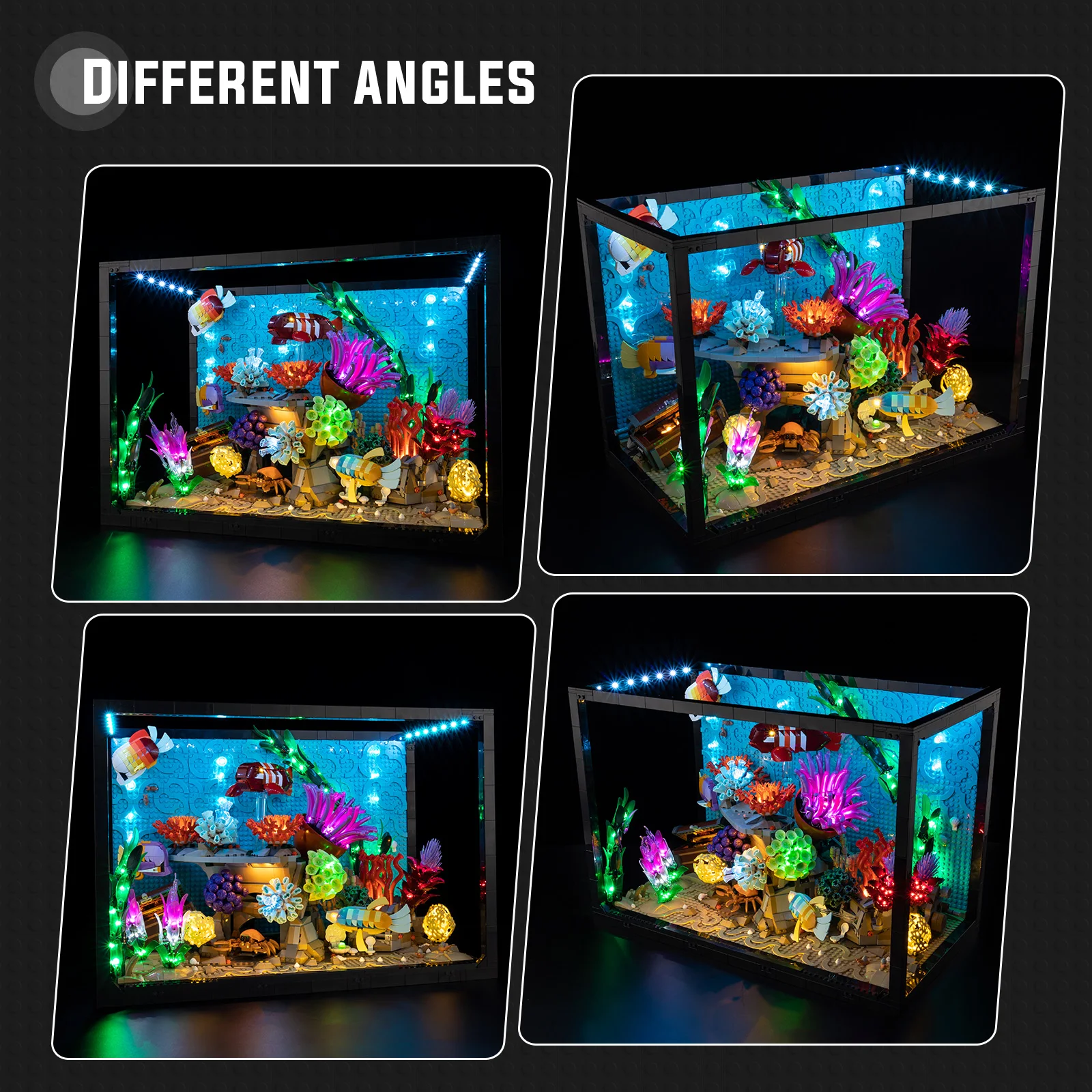 

LED Lighting Set Suitable for LEGO Tropical Aquarium 10366 Building Blocks (Not Included Model Bricks)