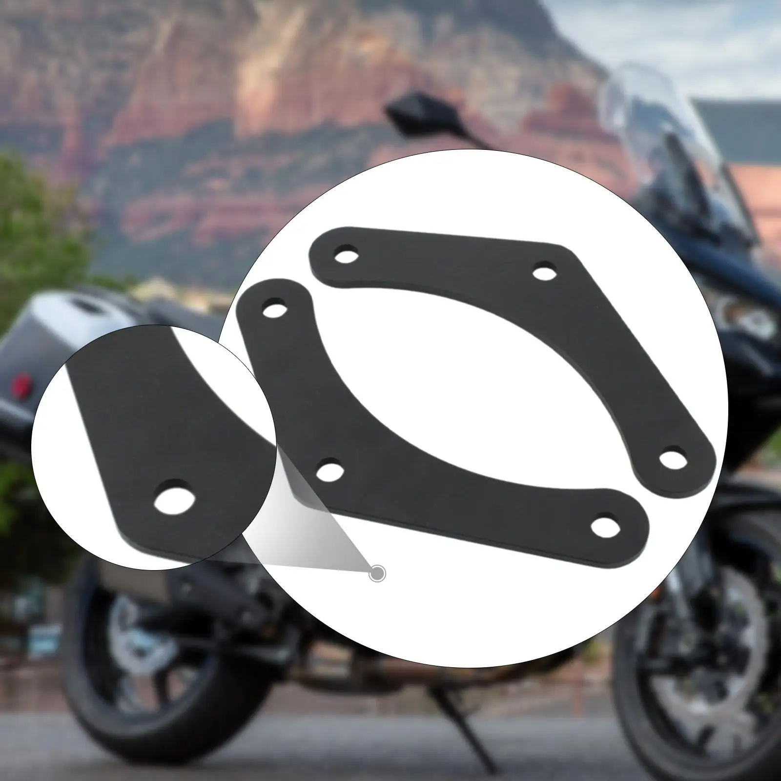 

Motorcycle Rear Suspension Lowering Links Kit for Kawasaki Versys 1000SE Direct Replacement Black Components High Performance