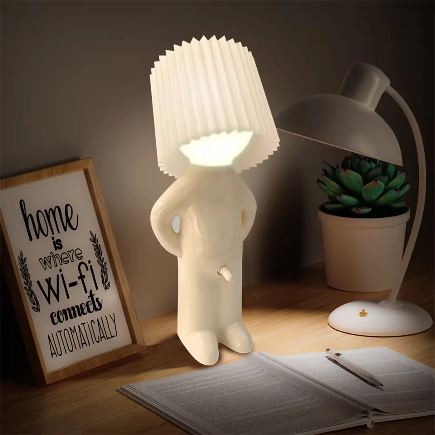 5colors  Naughty Boy Night Light Reading Desk Lights Bedside   Children Bedroom decoration Lamp Bedside lighting