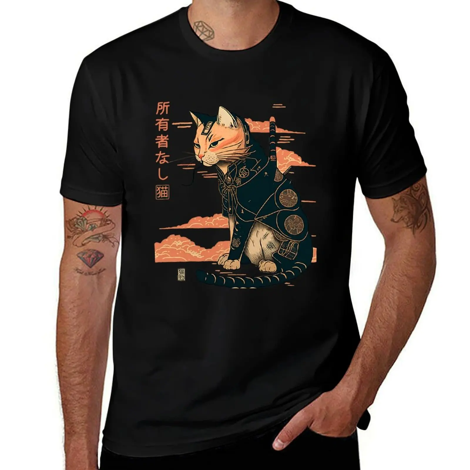 

Ronin Cat 7 T-Shirt anime t shirts oversized graphic tee new gifts and t-shirts mens designer t shirt