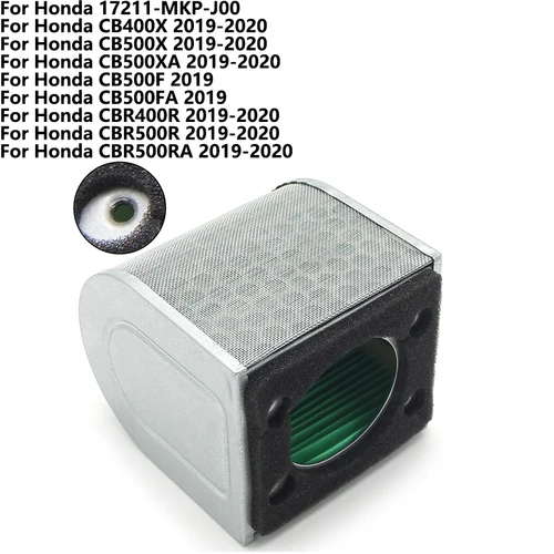 Limpiador de filtro de aire, elemento reutilizable para Honda CB400X CB500XCB500XA CB500F CB500FA CBR400R CBR500R CBR500RA 17211-MKP-J00
