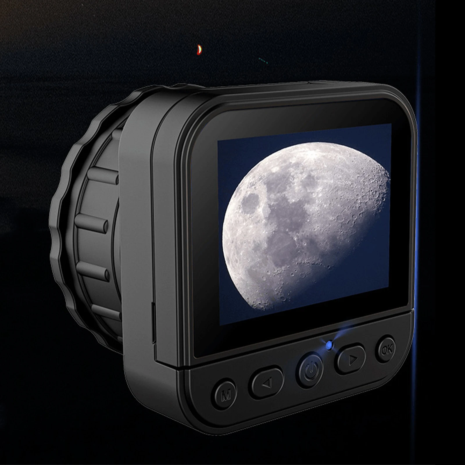 64MP 4K HD 2.4G WIFI Electronic Eyepiece Digital Camera with Flip Screen Portable for Astrophotography Enthusiast Bird Watching