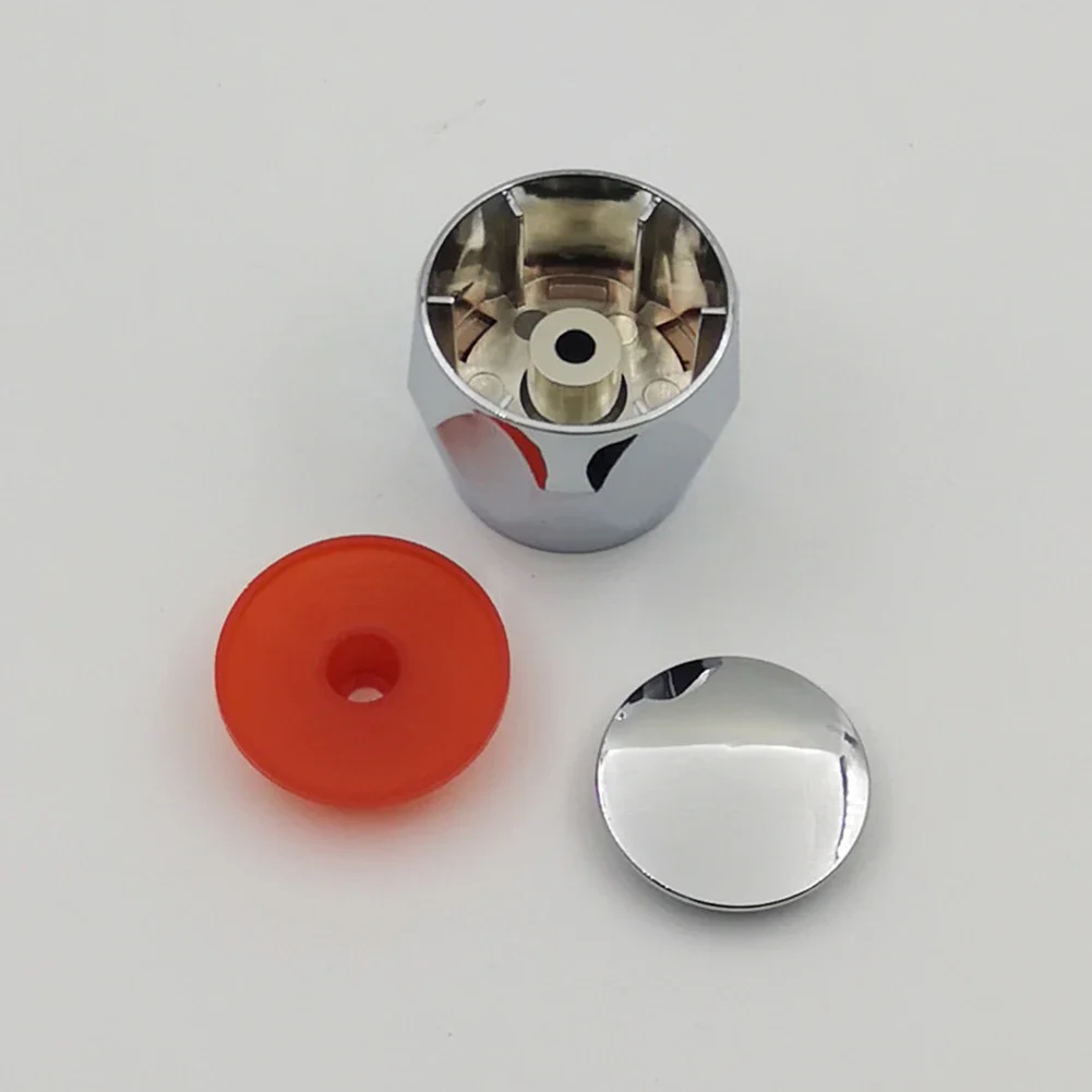 

Brand New High Quality Kitchen Faucet Handwheel Red/Blue Round Stainless Steel 1pcs 4 X 3.5cm Top/Head Bathroom