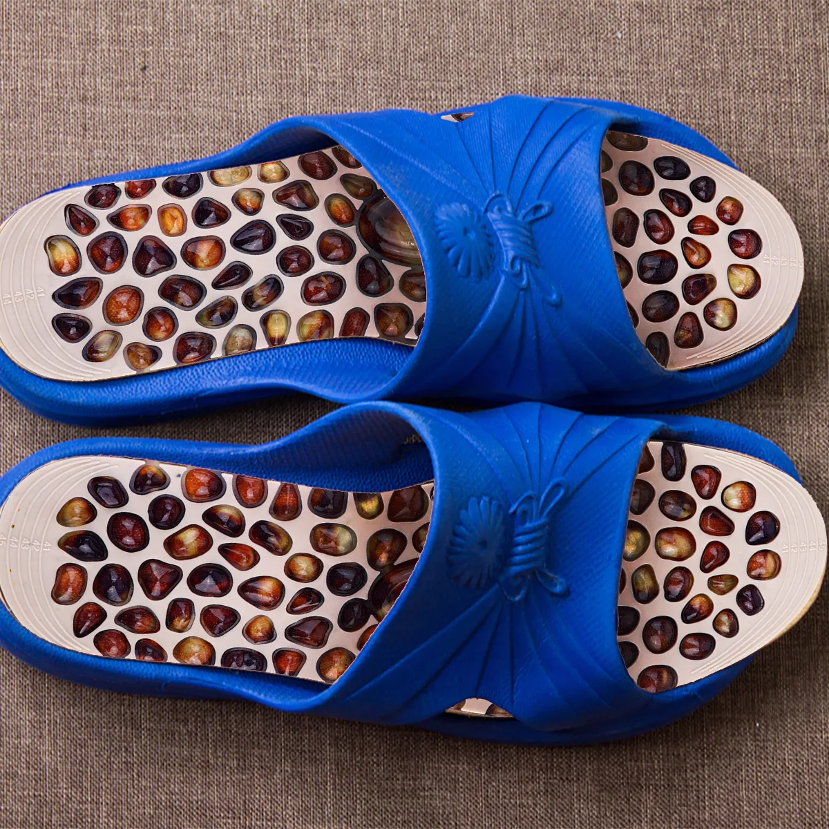 

1pcs 1 Pair Foot Massaging Insoles Shoe Insoles For Men Women Rubber Cobblestone Design Pain Relief Foot Cushion Lightweight