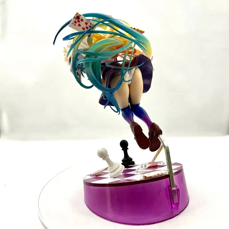 19cm No Game No Life 3. generacji Shiro Poker Pvc Action Model lalki