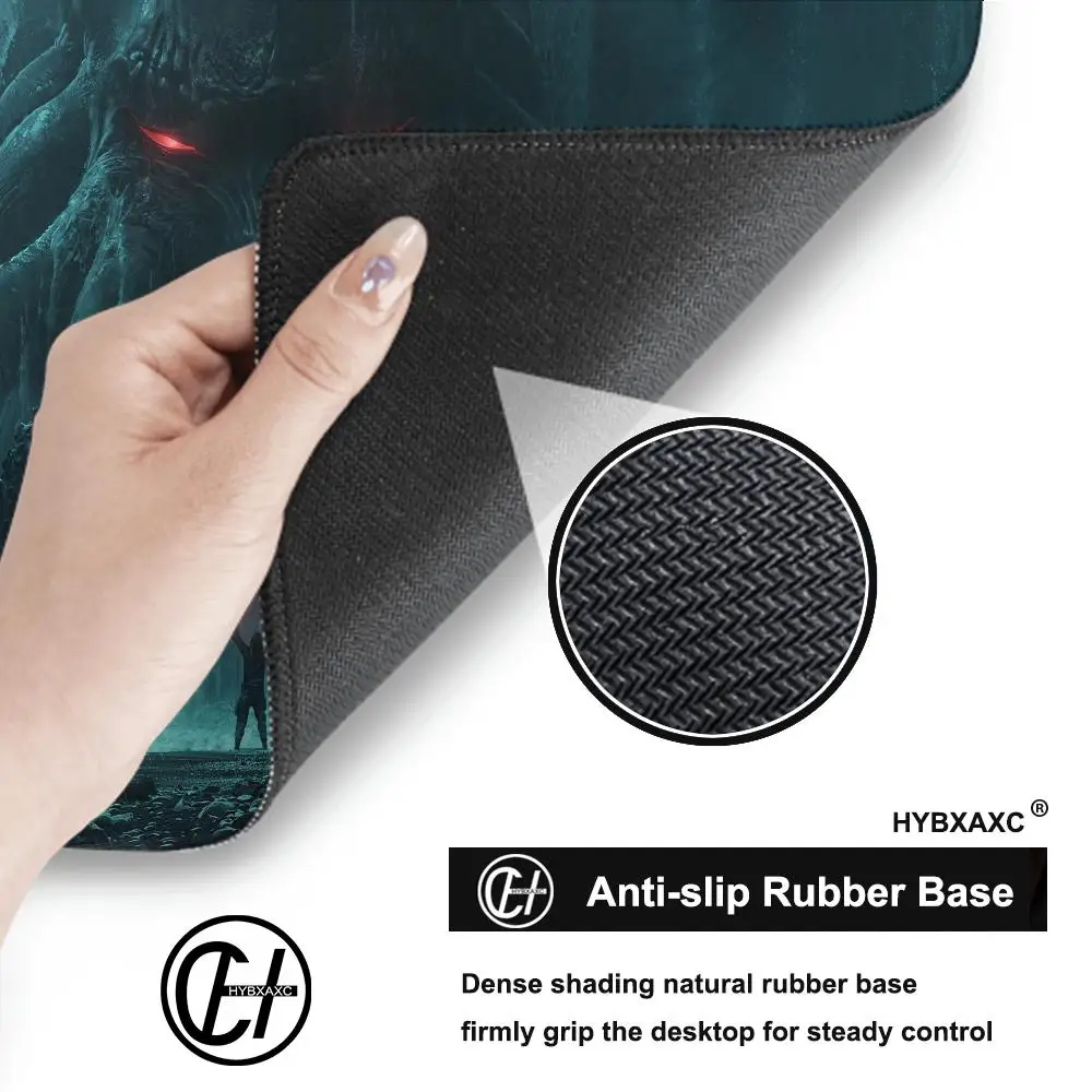 Xxl Mouse Pad Cthulhu horror tentacle Computer Gaming Mouse Pad Desk Pad Large Gaming Mat Bottom Non-Slip Rubber Stitched Edges