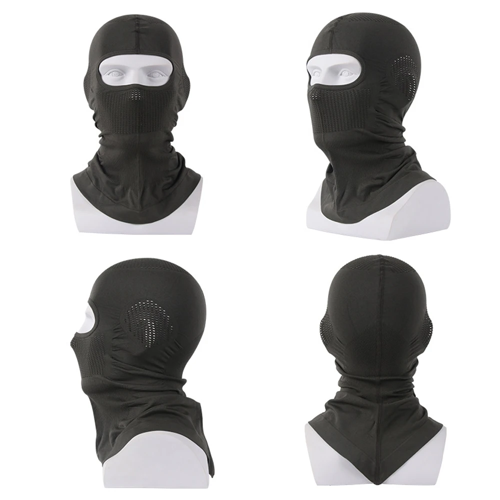 Cagoule respirante à haute élasticité, masque intégral, chapeau de cyclisme, sports de plein air, ski, moto, écharpe, casque, bonnet intérieur