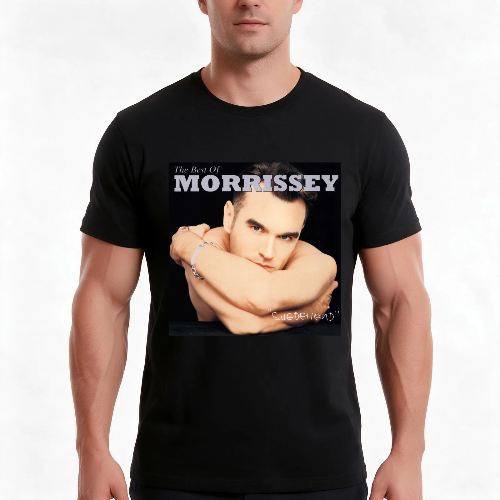 Morrissey suedehead the best of morrissey T-Shirt, Summer Casual Cotton Tee, Oversized Streetwear Tops, Vintage Graphic Print