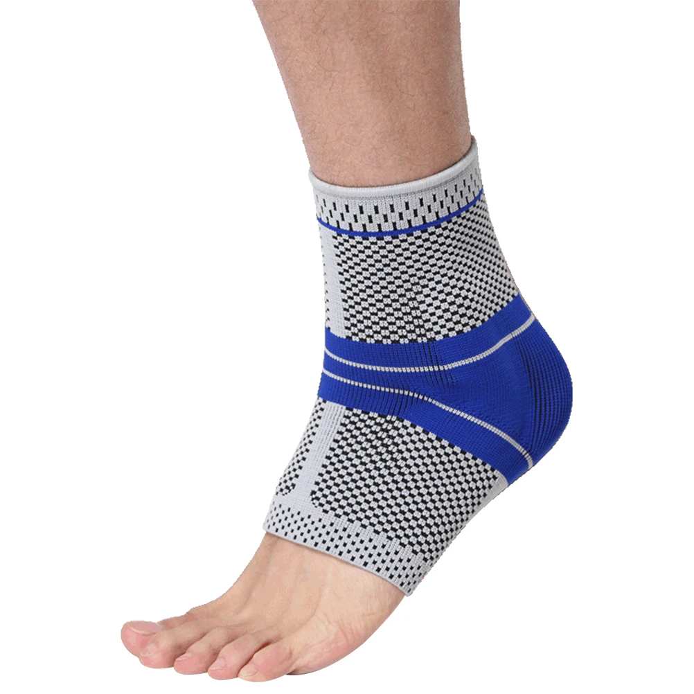 

1 Pc Sports Ankle Support Knitting Nylon Anti-slip Silicone Comfortable Fitness Ankle Brace Ankle Sprain Supplies for Outdoor Ex