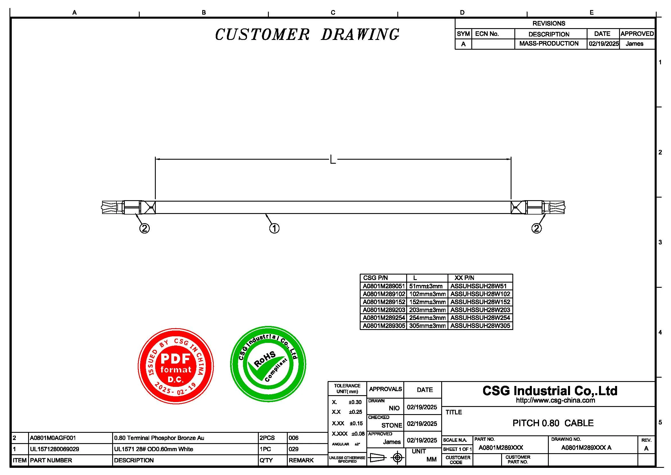 

ASSUHSSUH28W51/ASSUHSSUH28W102/ASSUHSSUH28W203/ASSUHSSUH28W254/ASSUHSSUH28W305 alternatives JST Double headed Wire