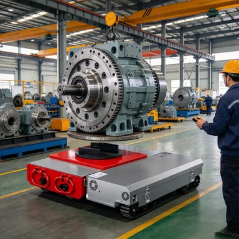 750W Motor Electric Tank Trolley Remote Control Load Moving Skates for Industrial Material Handling Work Use Site