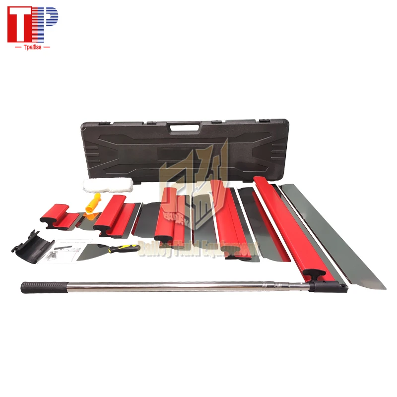 Tpaitlss High Quality Red Wall Putty Plastering Knife Scraper Putty Knife for House Decoration