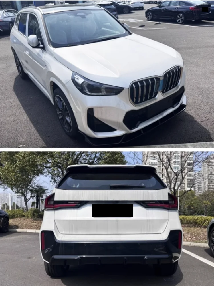 Body kit for BMW X1 2016-2022 modified Front lip Rear lip Side skirt Tail wing Grill Rearview mirror cover Car Accessories