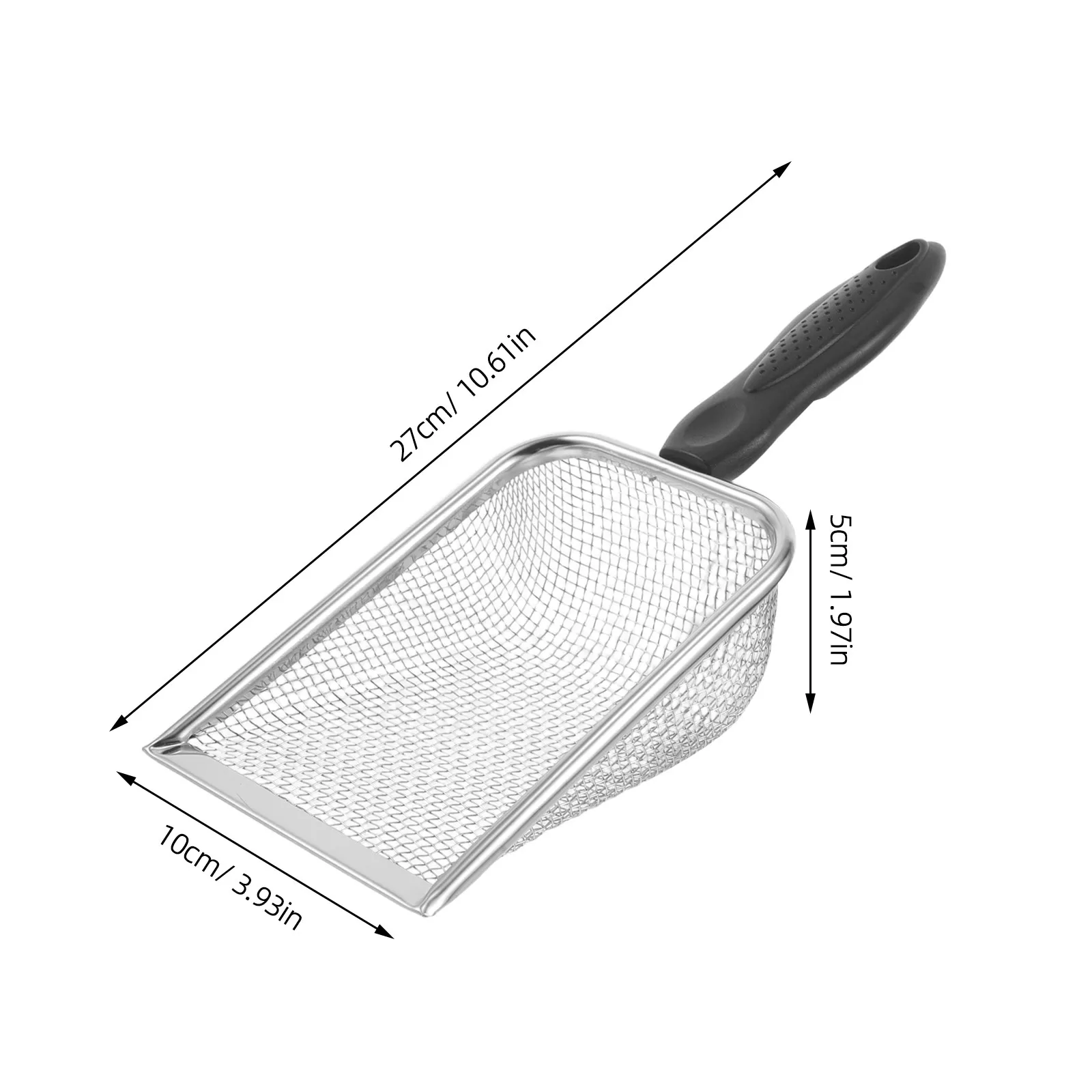 Stainless Steel Beach Shell Sifter Scoop with Short Handle – Portable Sand Sieve for Shell Collecting, 2 pcs