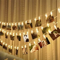 3m 20 LED Photo Clip Fairy String lights Card Holder Garland lamp for Christmas Wedding Party Fairy Lights christmas decorations 4