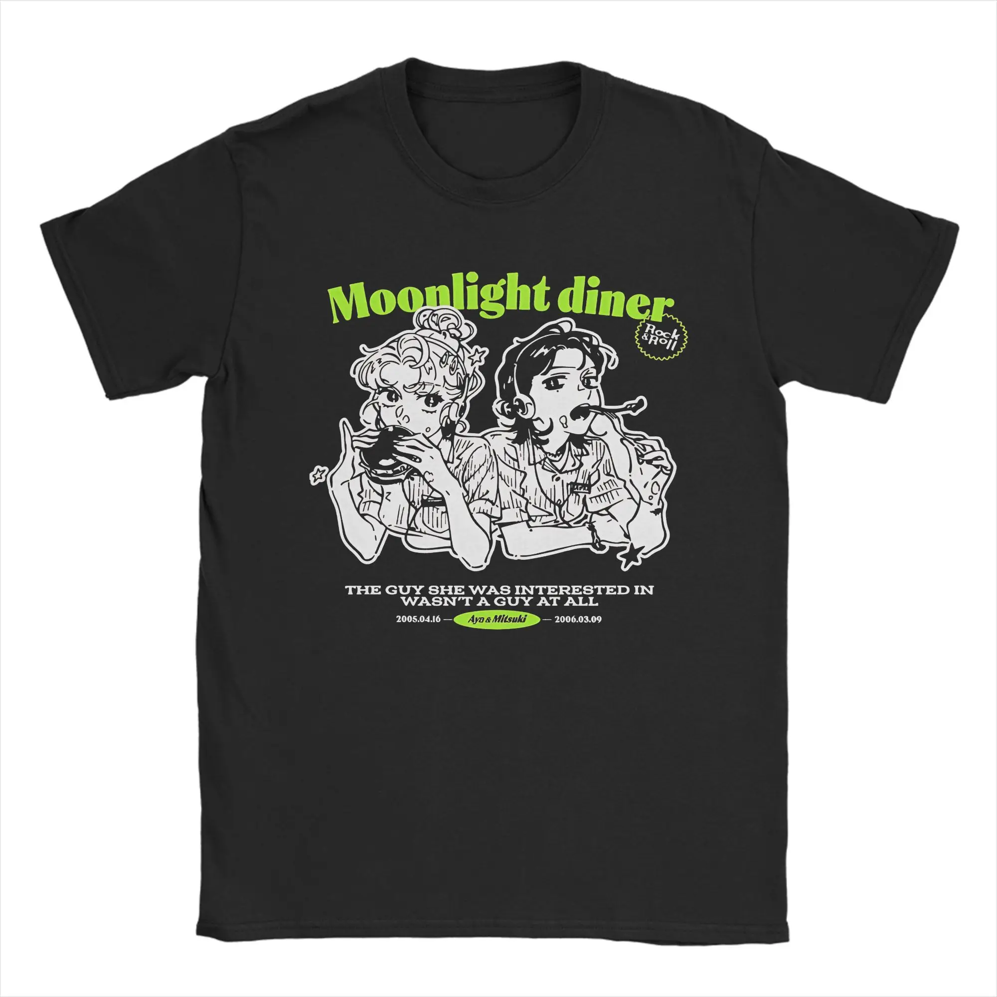 The Guy She Was Interested In Wasn't a Guy at All  Anime  T Shirt  Pure Cotton T-Shirt Round Neck Tees Clothes Plus Size