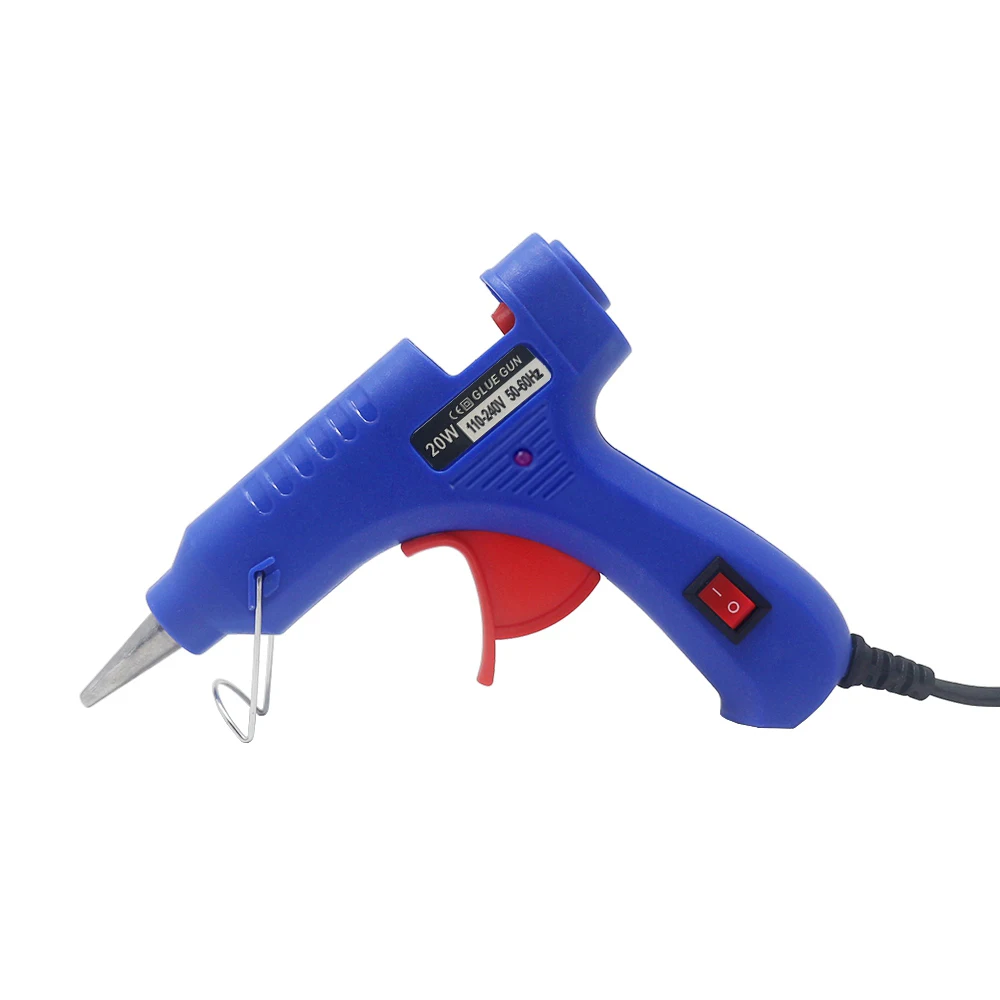 

EU Hot Glue Gun High Temp Heater Melt Glue Gun 20W Repair Tool with 7mm Glue Sticks