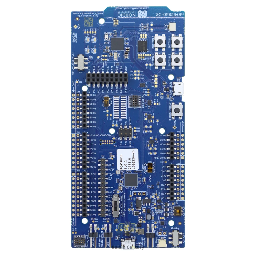FOR Nordic nRF52840-DK SoC BLE Mesh Thread Zigbee NFC ANT 802.15.4 Development Board with Cortex-M4 1MB Flash 256KB RAM