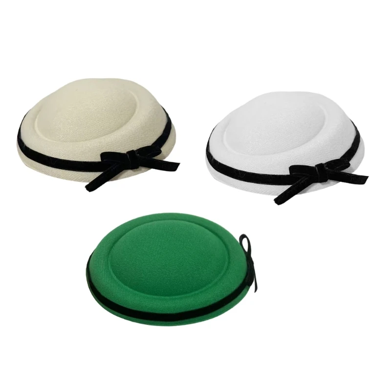 

Retro Bowknot Fascinator Bowknot Hairpiece for Costume Parties Studded with Bowknot Clip for Wedding DXAA